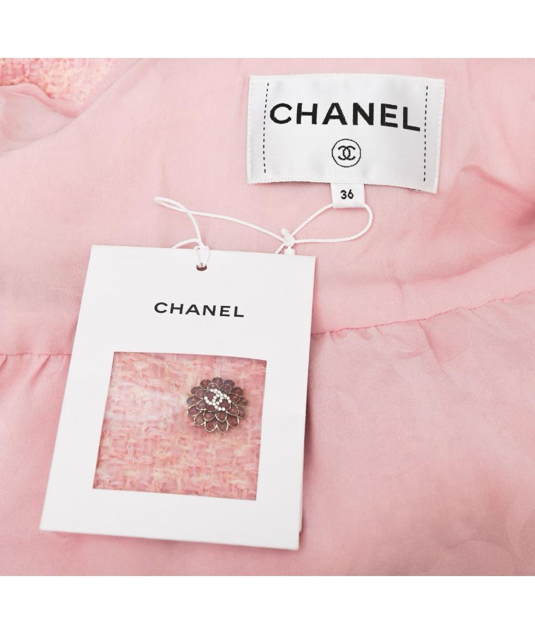 CHANEL Твидовый жакет/пиджак, фото 6