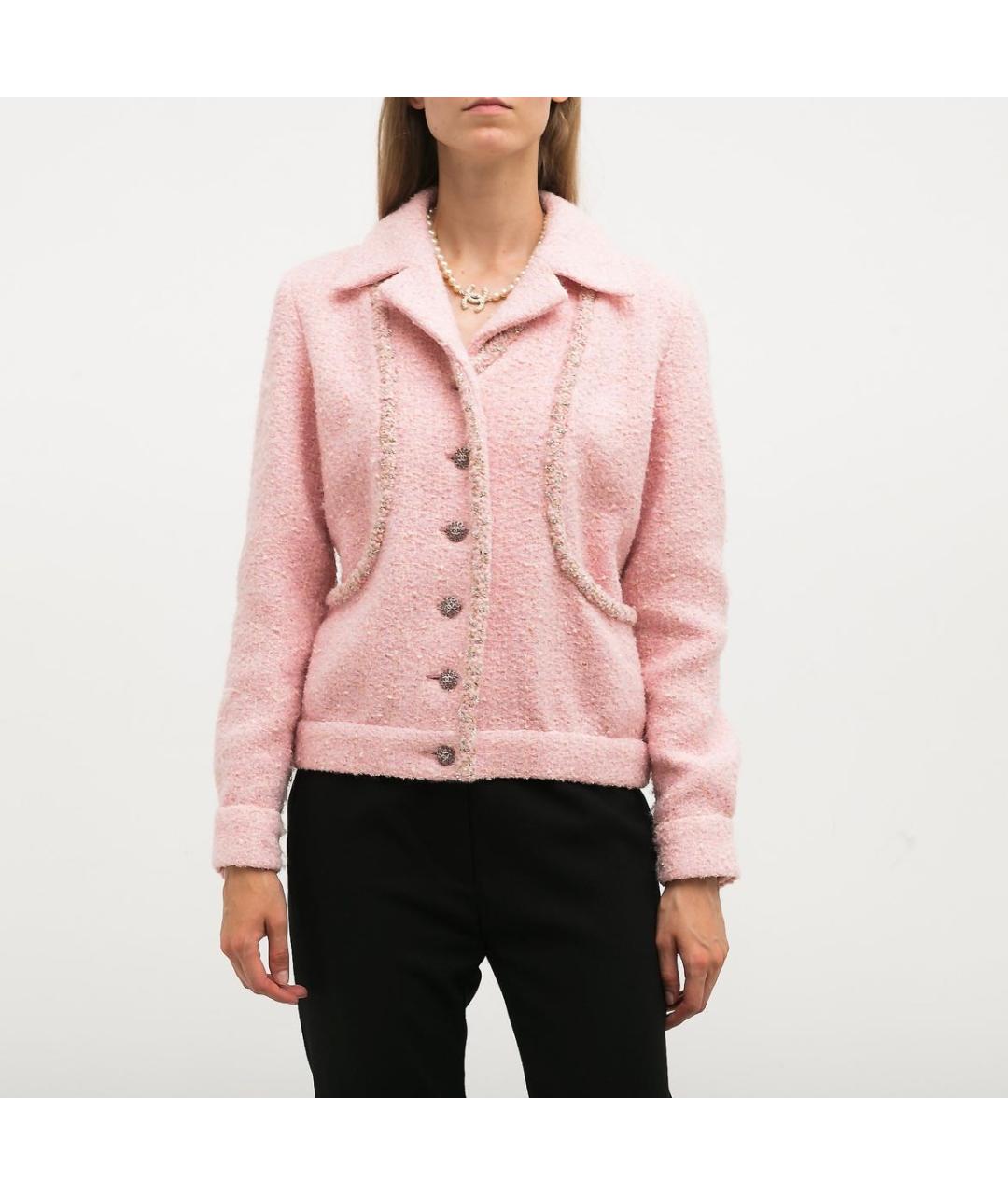 CHANEL Твидовый жакет/пиджак, фото 7