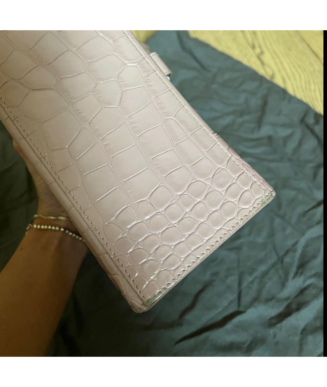 BALENCIAGA Розовая кожаная сумка на плечо, фото 5