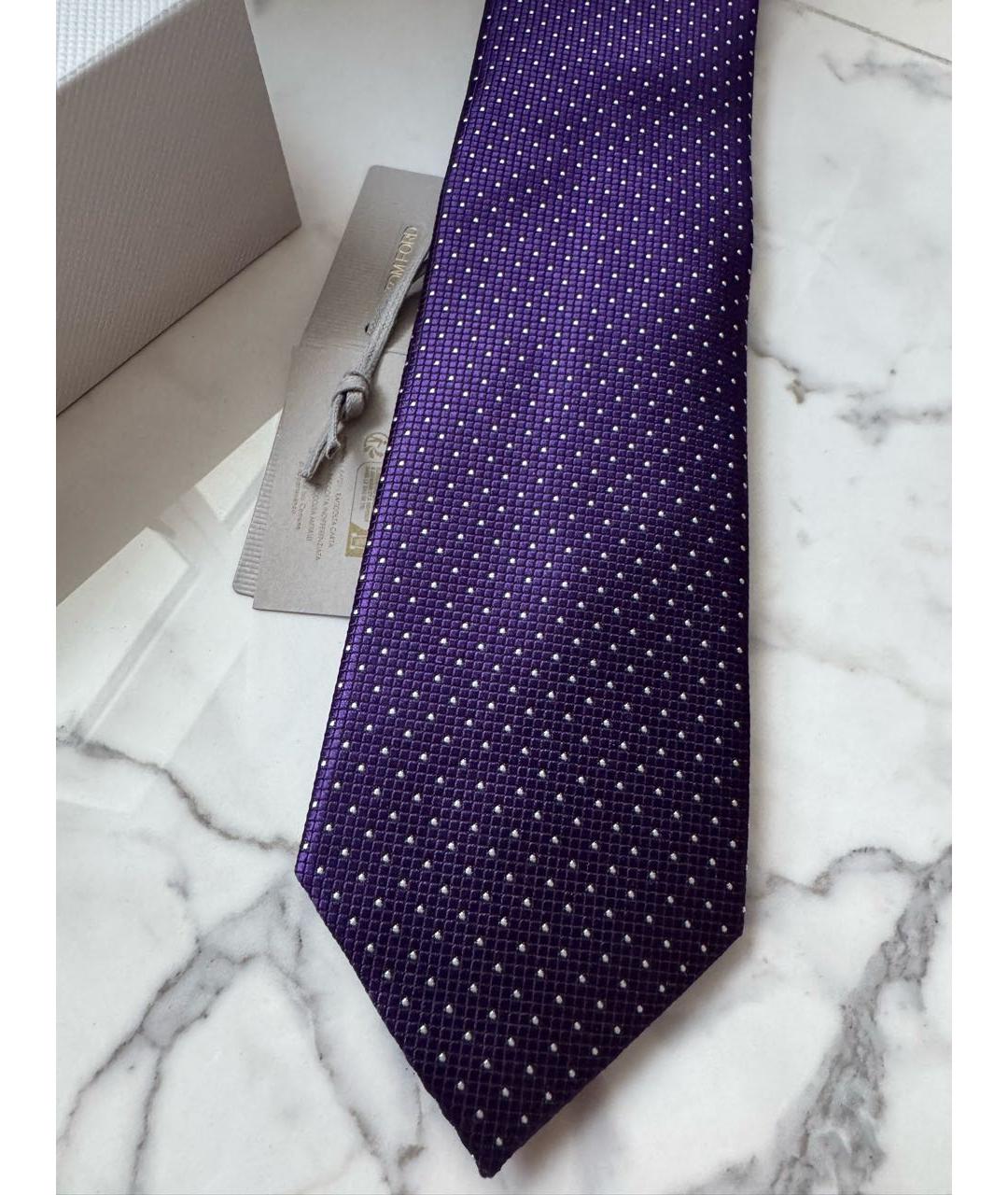 TOM FORD Фиолетовый шелковый галстук, фото 6