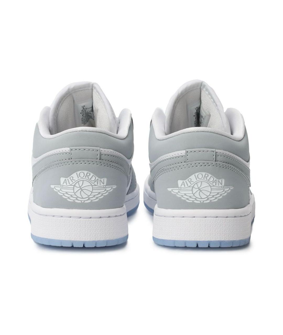 JORDAN Серые кожаные кеды, фото 5