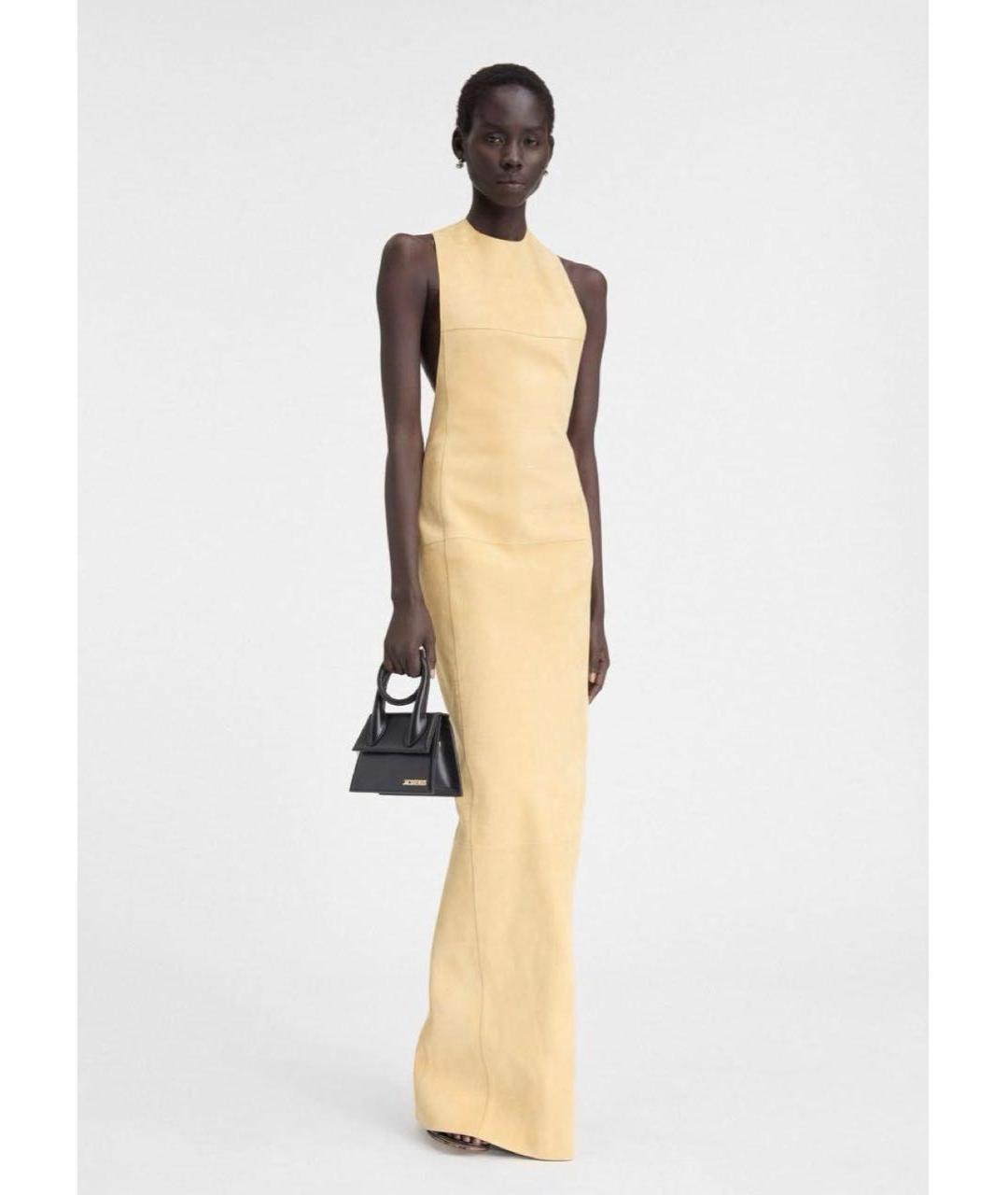 JACQUEMUS Черная кожаная сумка с короткими ручками, фото 6