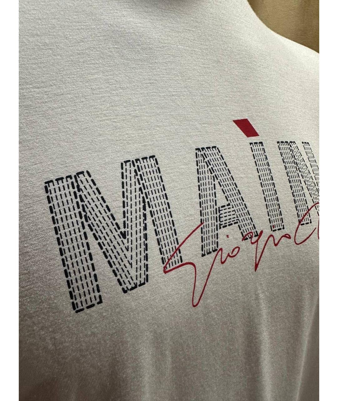 GIORGIO ARMANI Бежевая вискозная футболка, фото 4