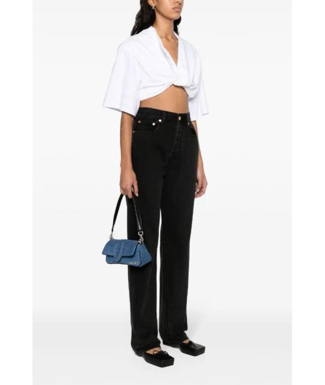 JACQUEMUS Синяя деним сумка через плечо, фото 3