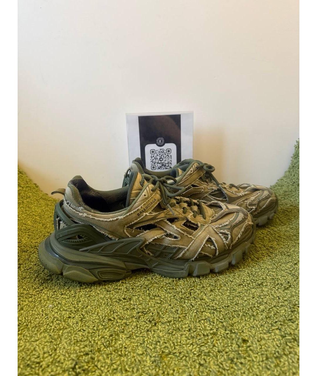 BALENCIAGA Хаки низкие кроссовки / кеды, фото 6