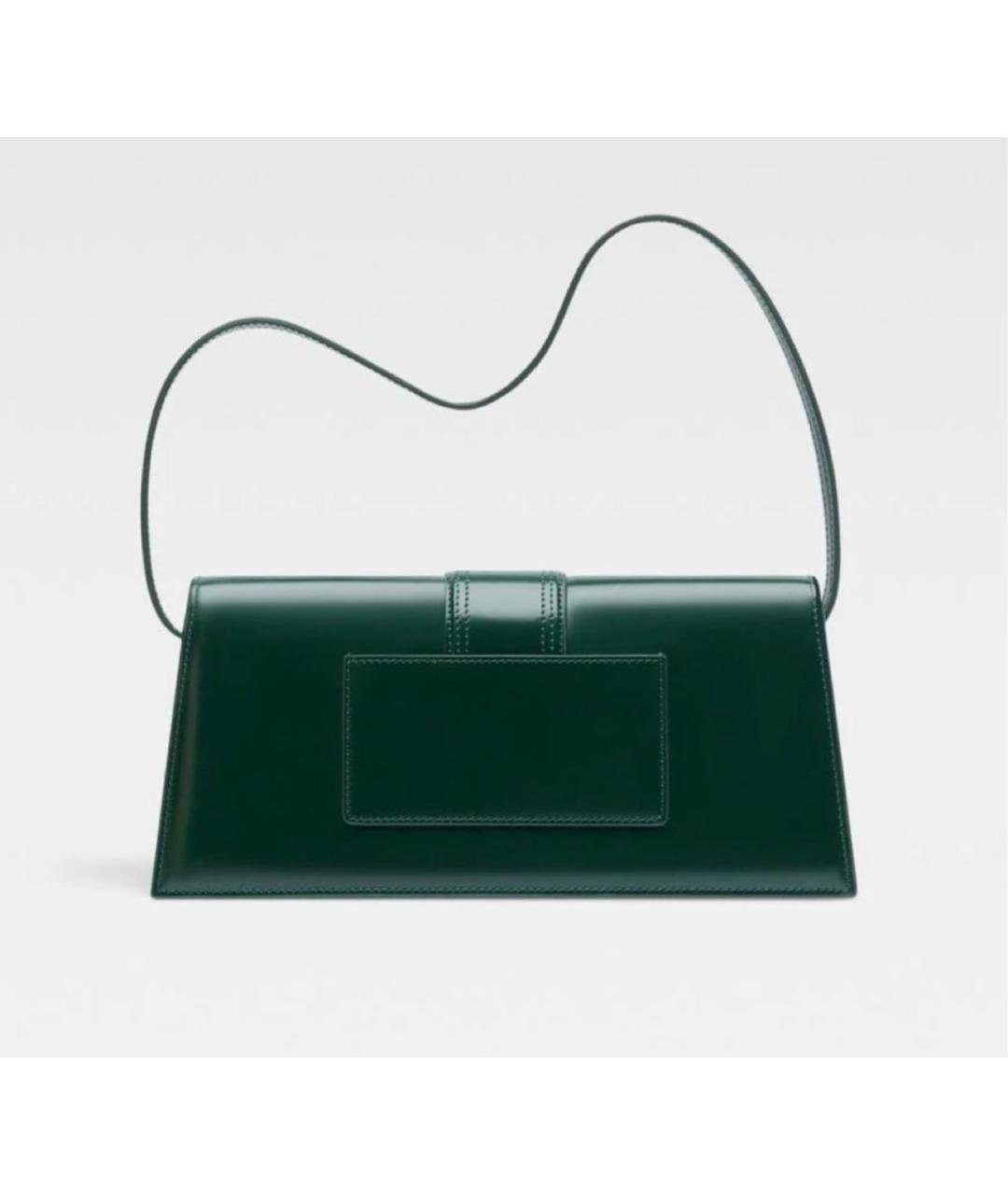 JACQUEMUS Зеленая кожаная сумка через плечо, фото 3