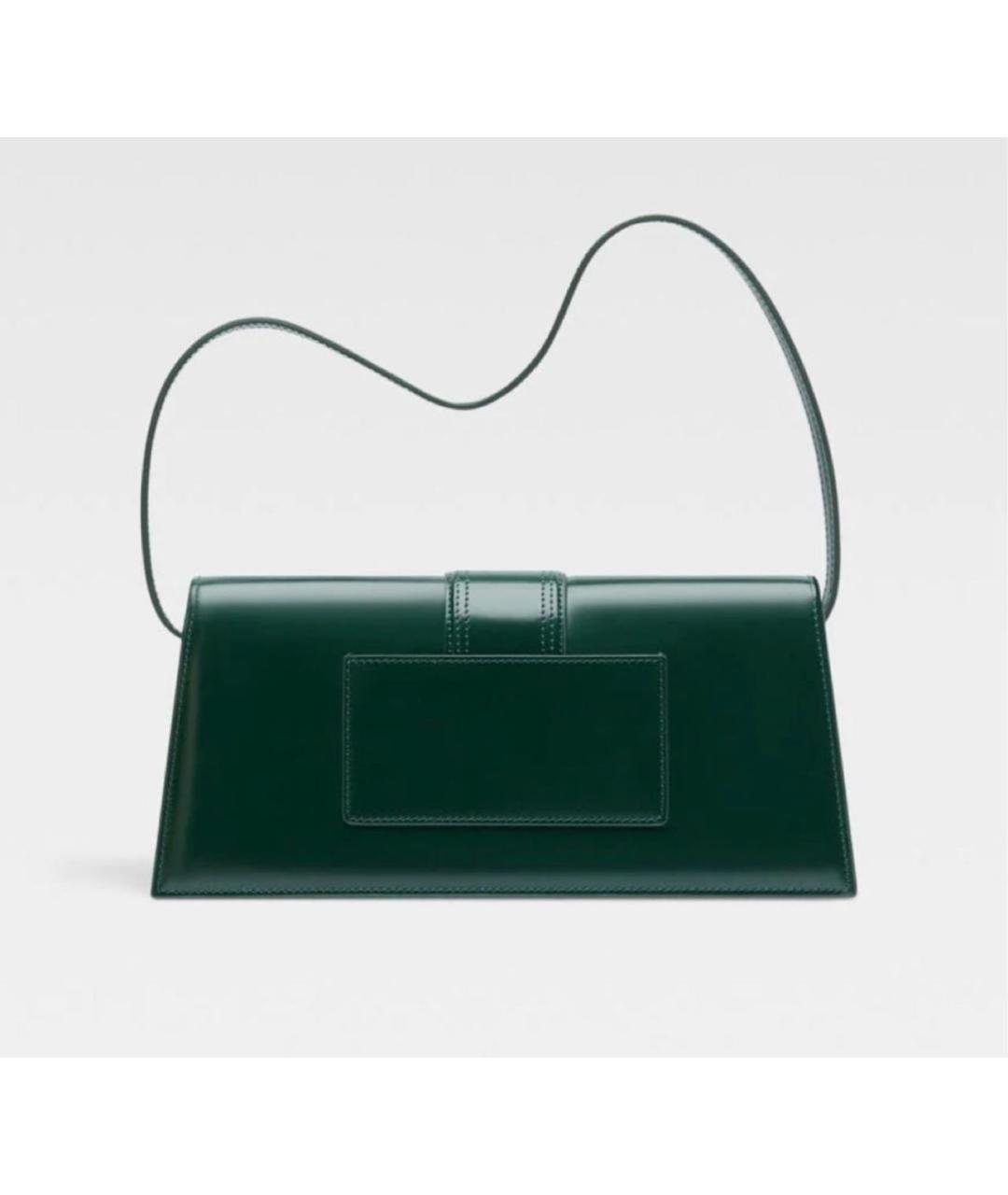 JACQUEMUS Зеленая кожаная сумка через плечо, фото 3