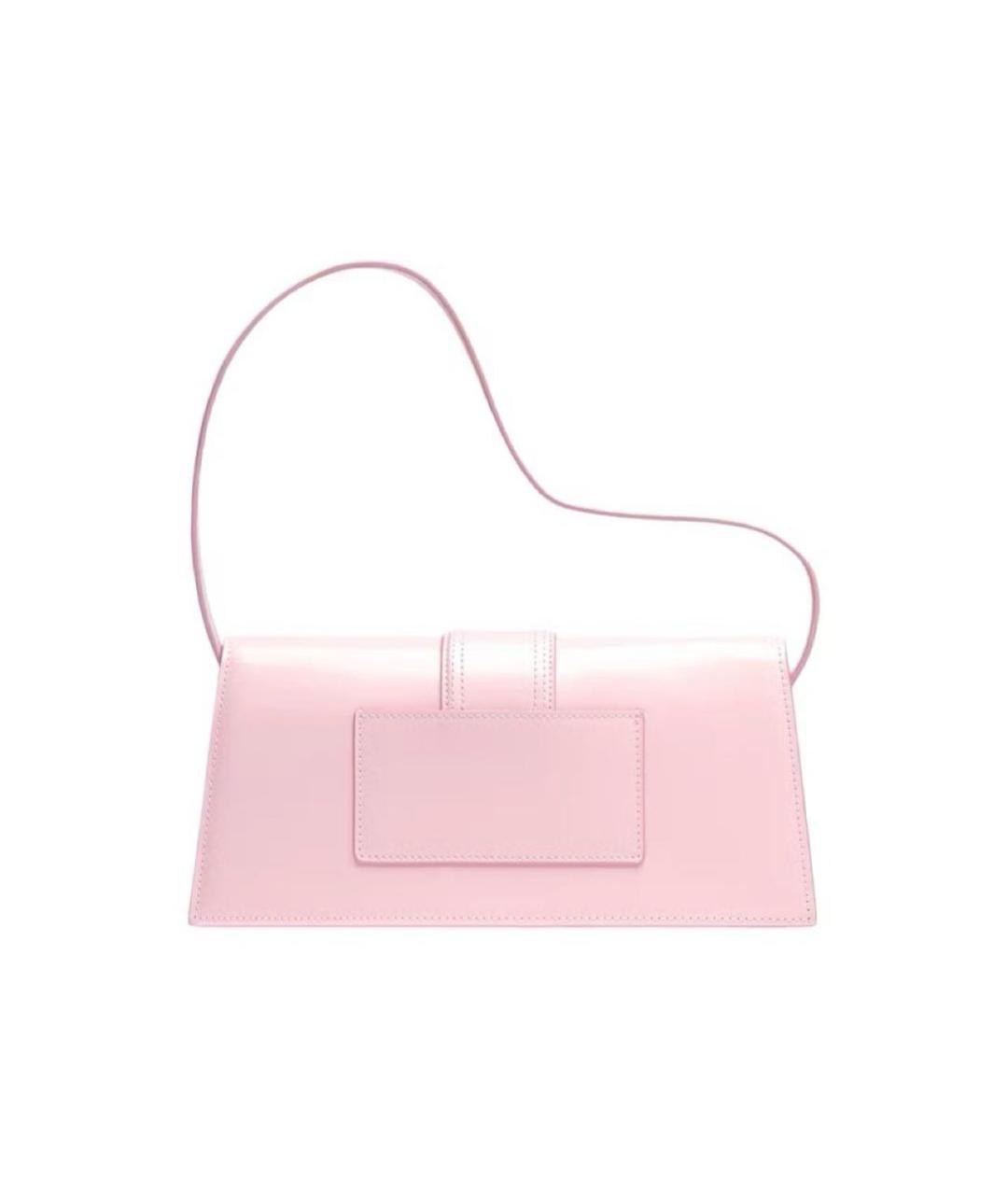 JACQUEMUS Розовая кожаная сумка через плечо, фото 3