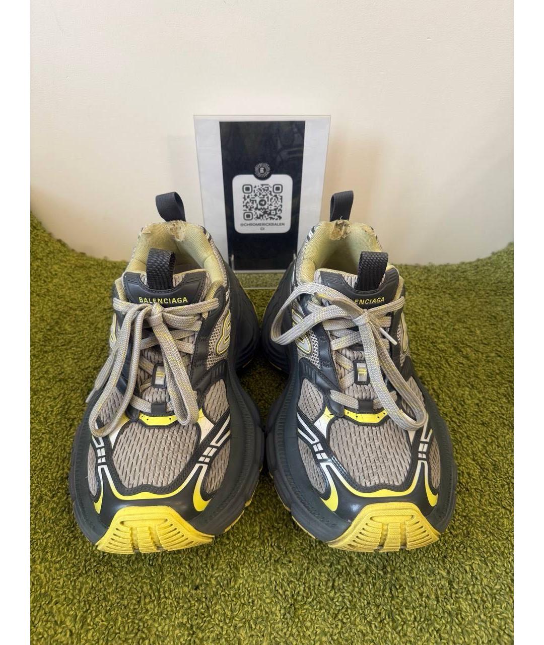 BALENCIAGA Серые низкие кроссовки / кеды, фото 2