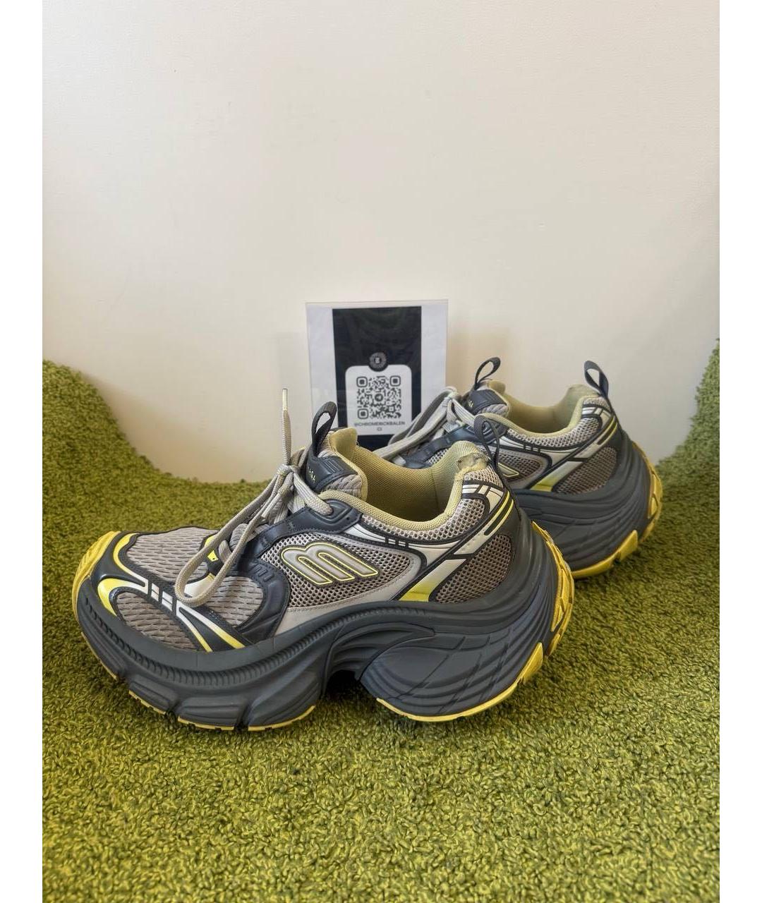 BALENCIAGA Серые низкие кроссовки / кеды, фото 8