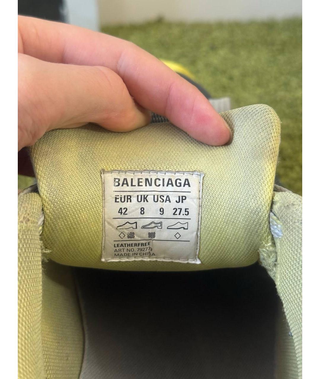 BALENCIAGA Серые низкие кроссовки / кеды, фото 7