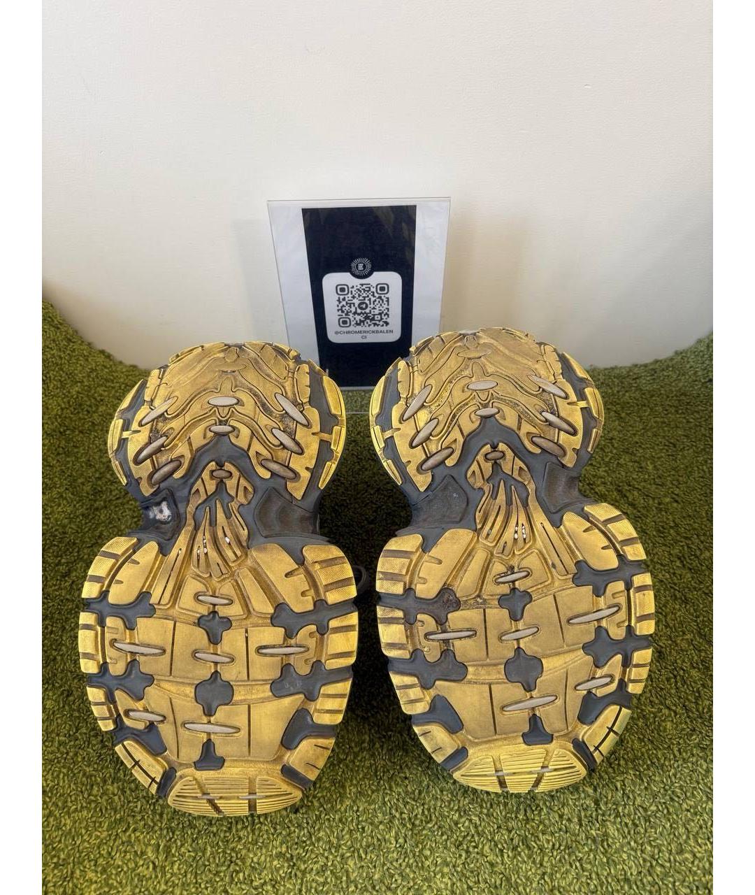 BALENCIAGA Серые низкие кроссовки / кеды, фото 3