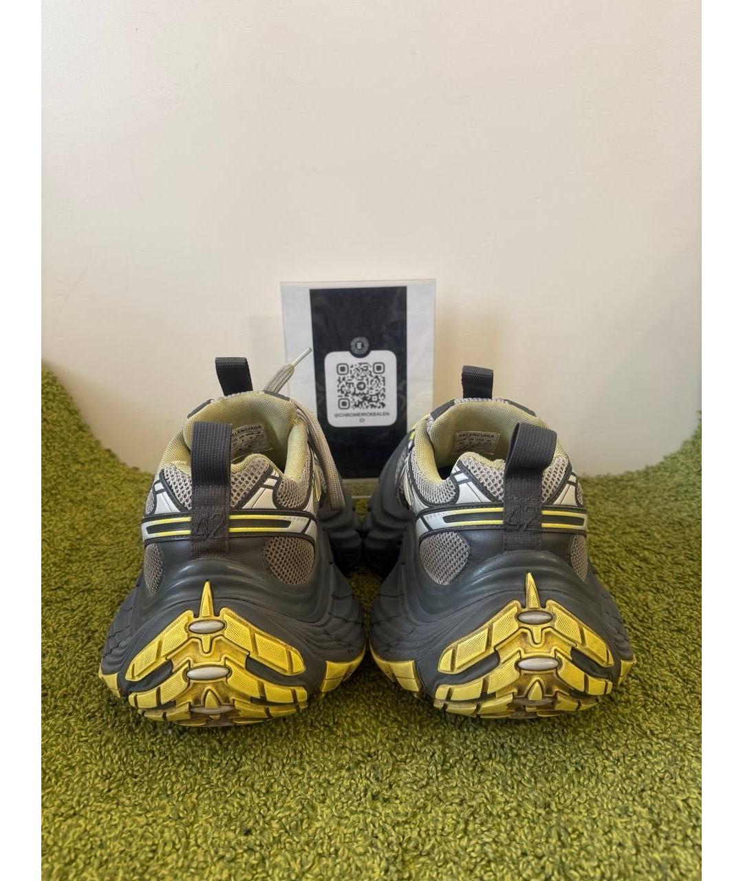 BALENCIAGA Серые низкие кроссовки / кеды, фото 4