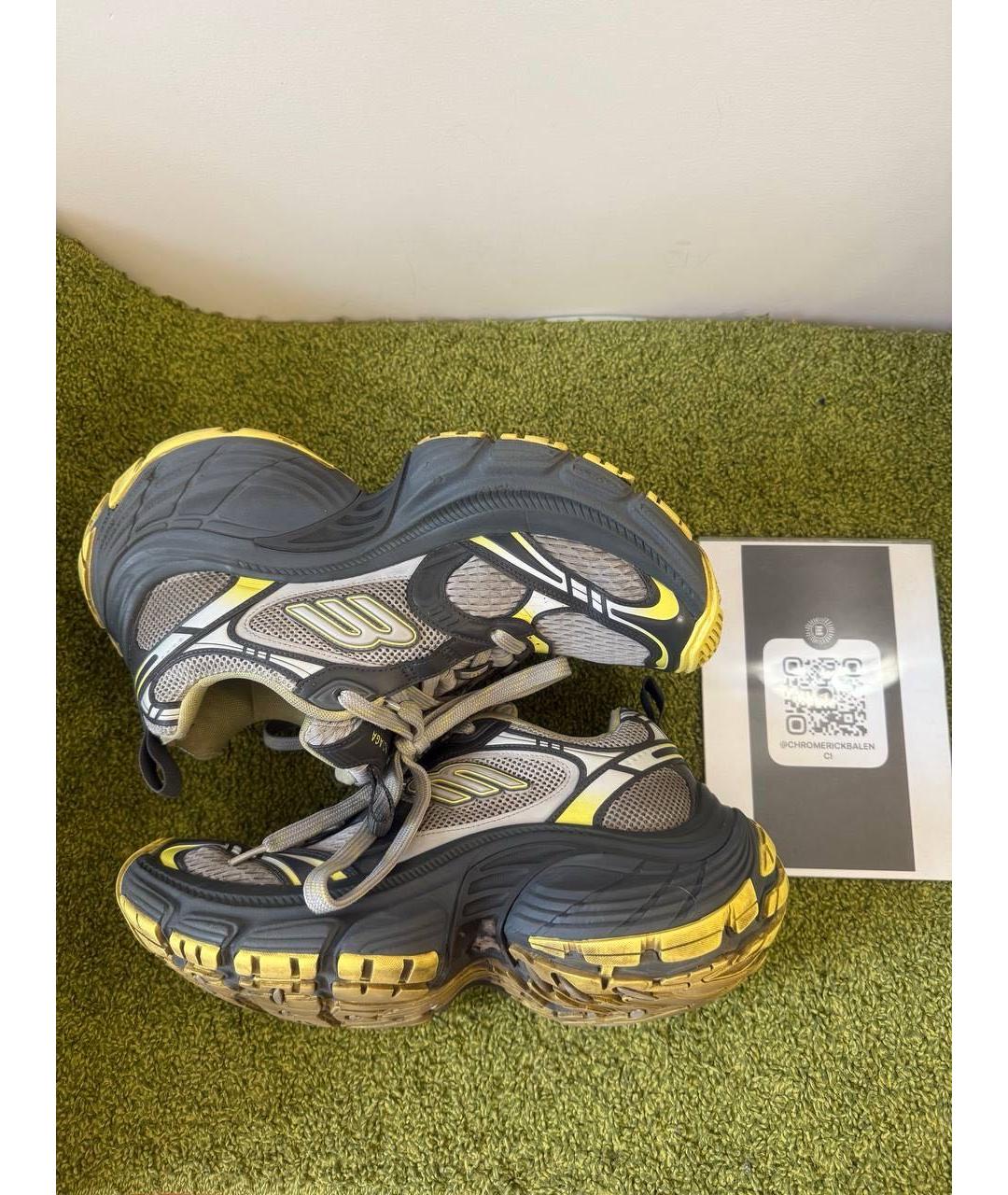 BALENCIAGA Серые низкие кроссовки / кеды, фото 5