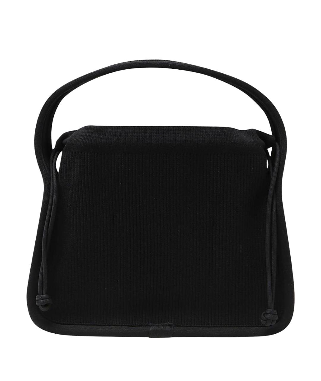 ALEXANDER WANG Черная хлопковая сумка с короткими ручками, фото 2