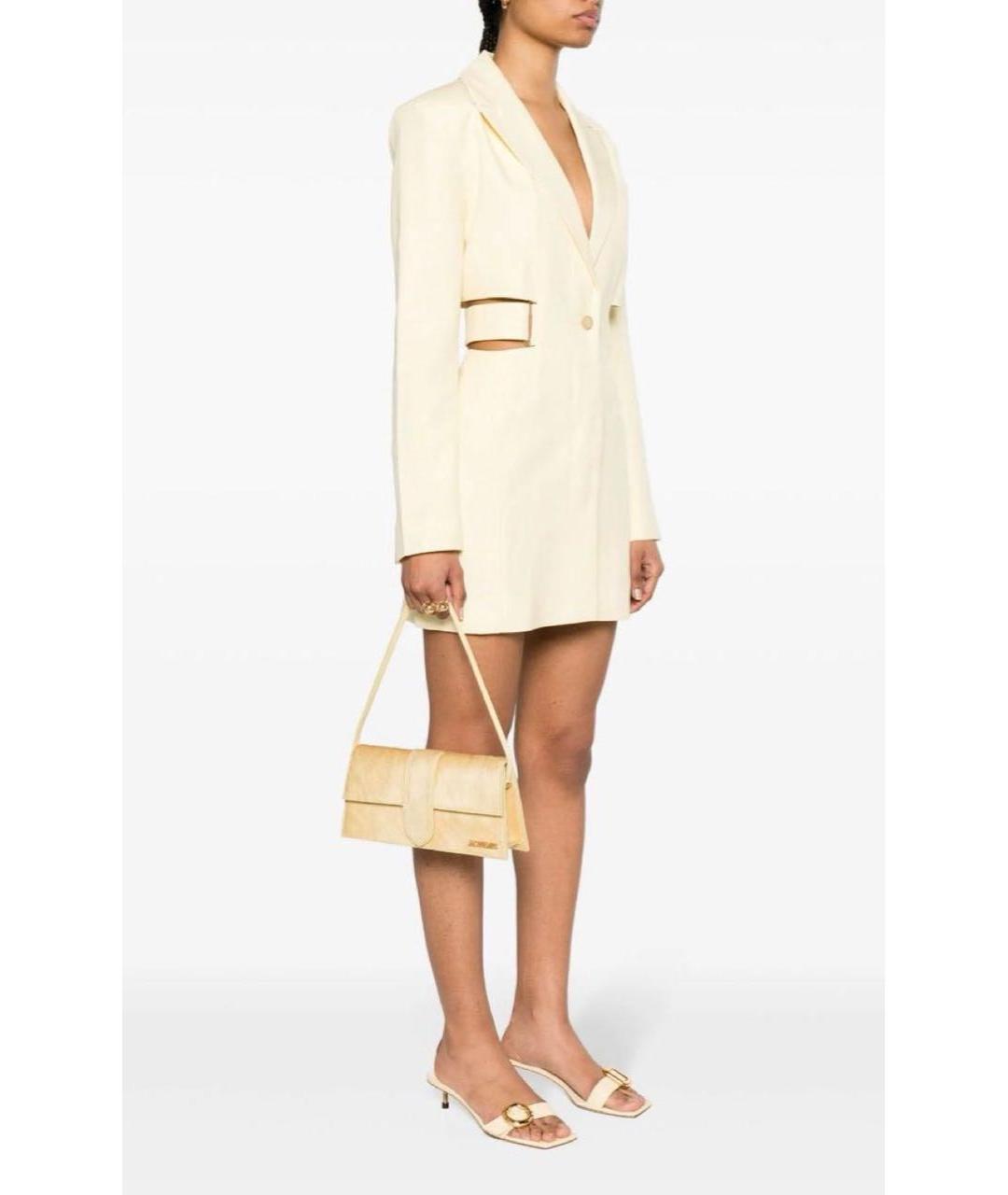 JACQUEMUS Желтая сумка через плечо, фото 2