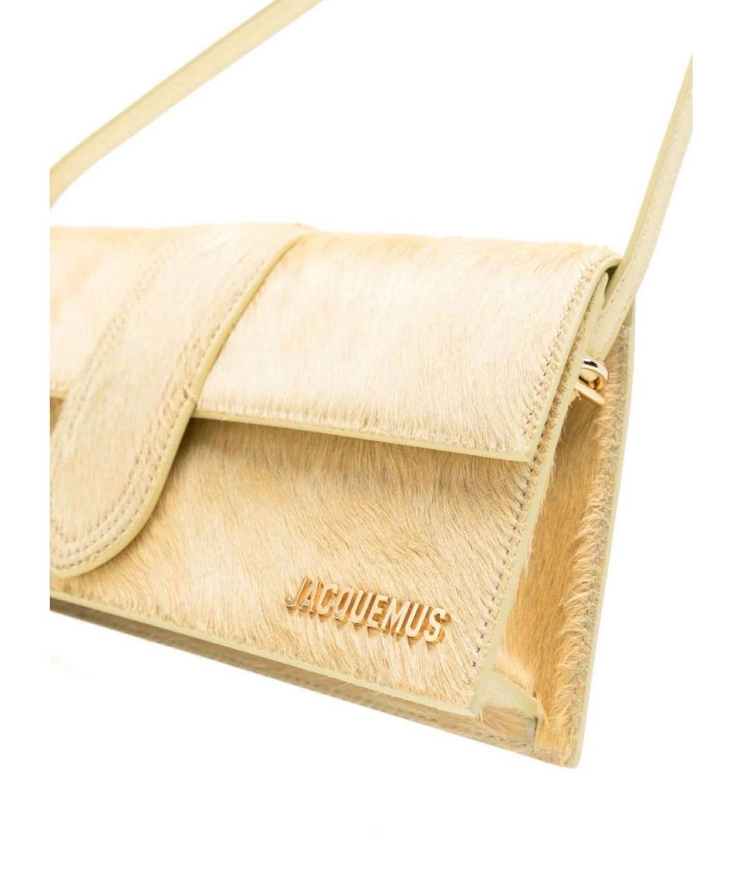 JACQUEMUS Желтая сумка через плечо, фото 5