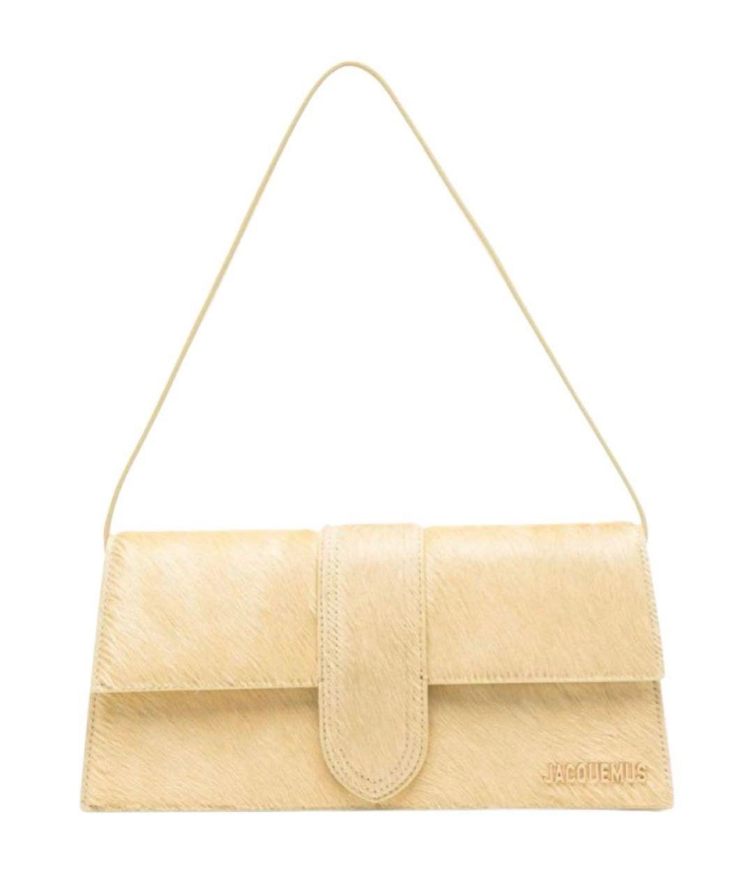 JACQUEMUS Желтая сумка через плечо, фото 1