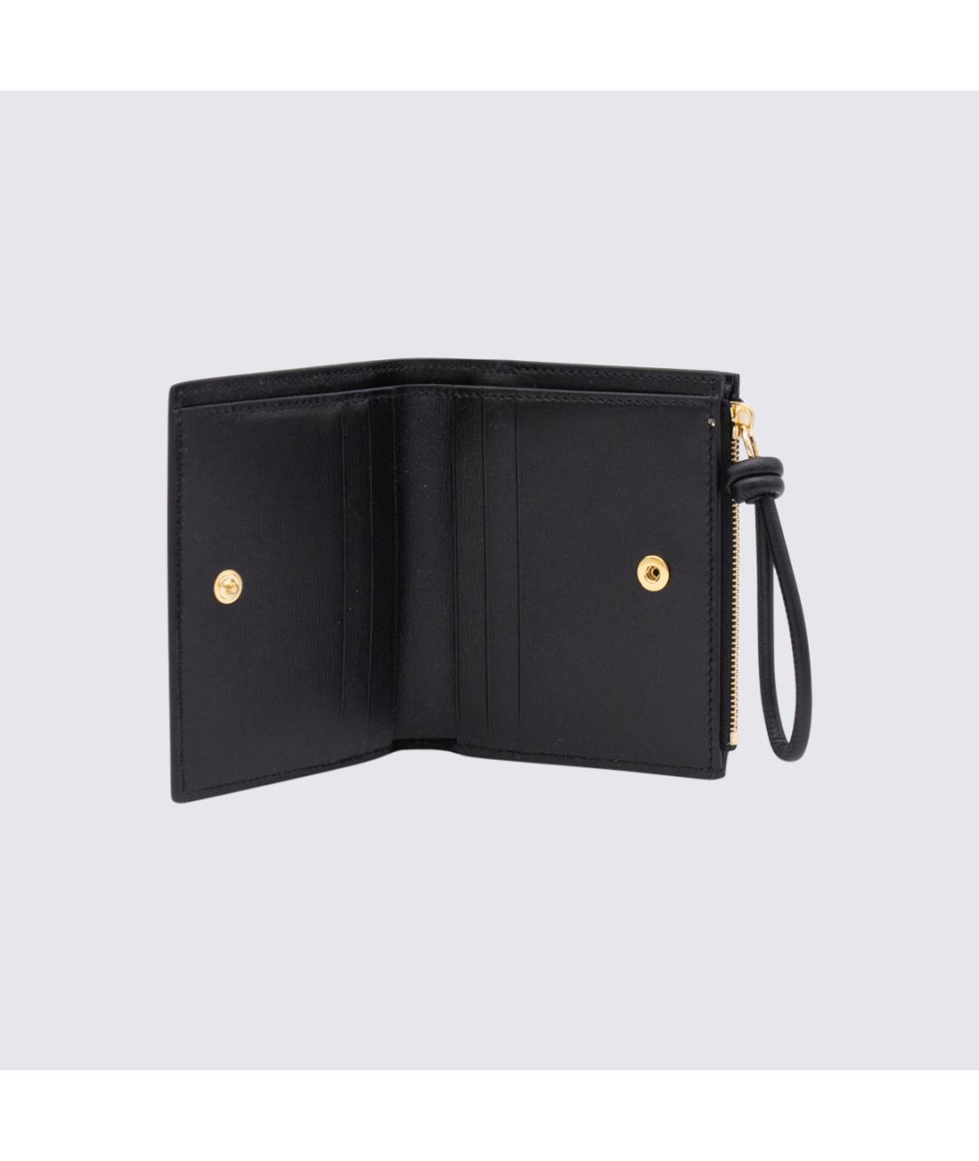 JIL SANDER Черный кожаный кошелек, фото 2