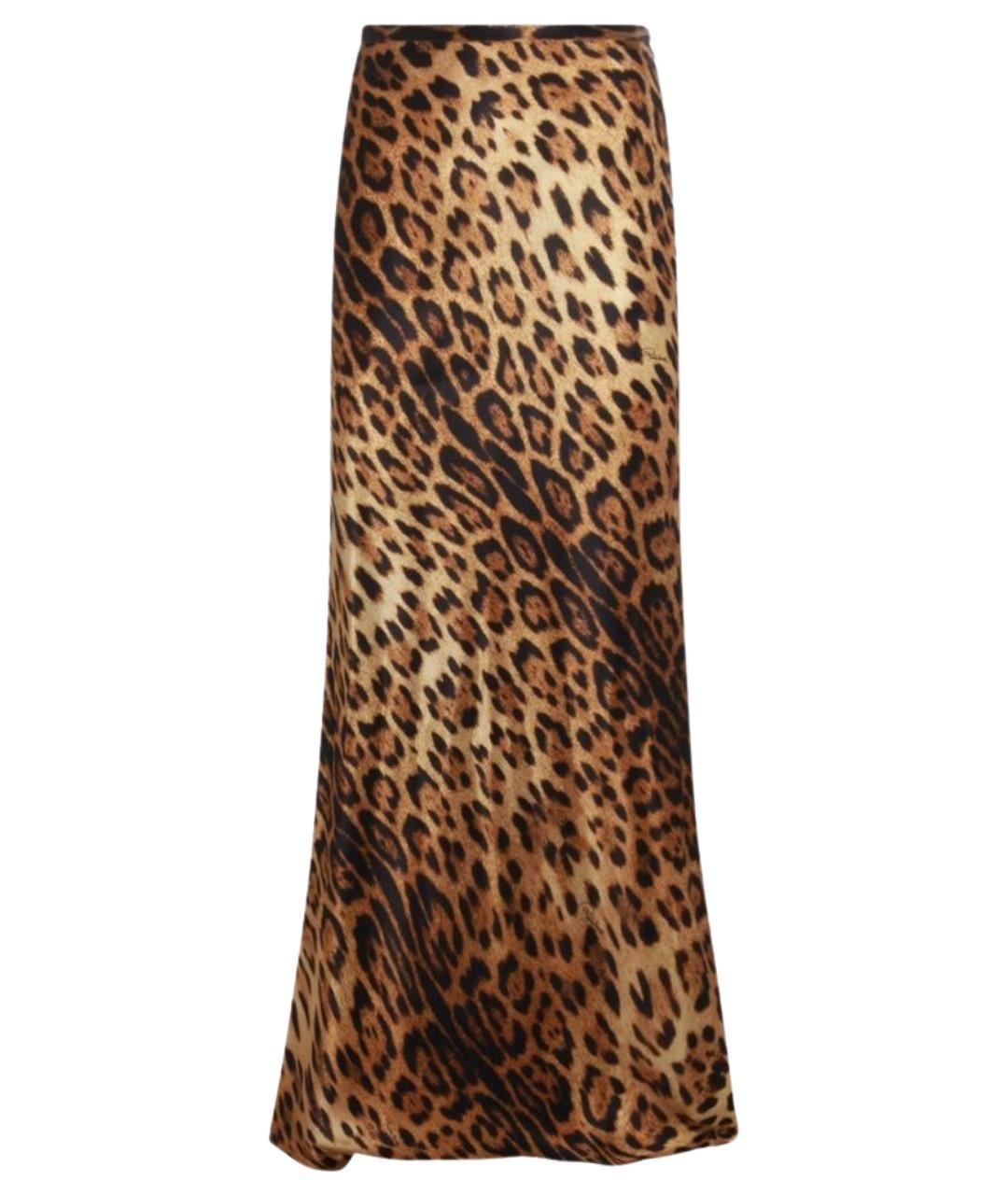 ROBERTO CAVALLI Мульти шелковая юбка макси, фото 1