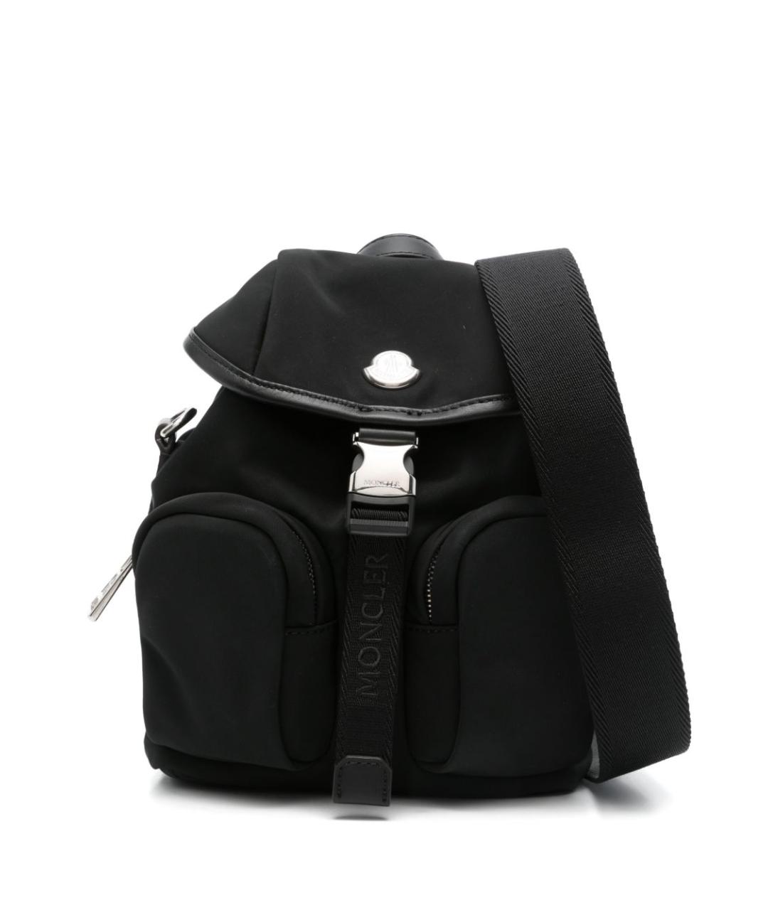 MONCLER Черная тканевая сумка через плечо, фото 1