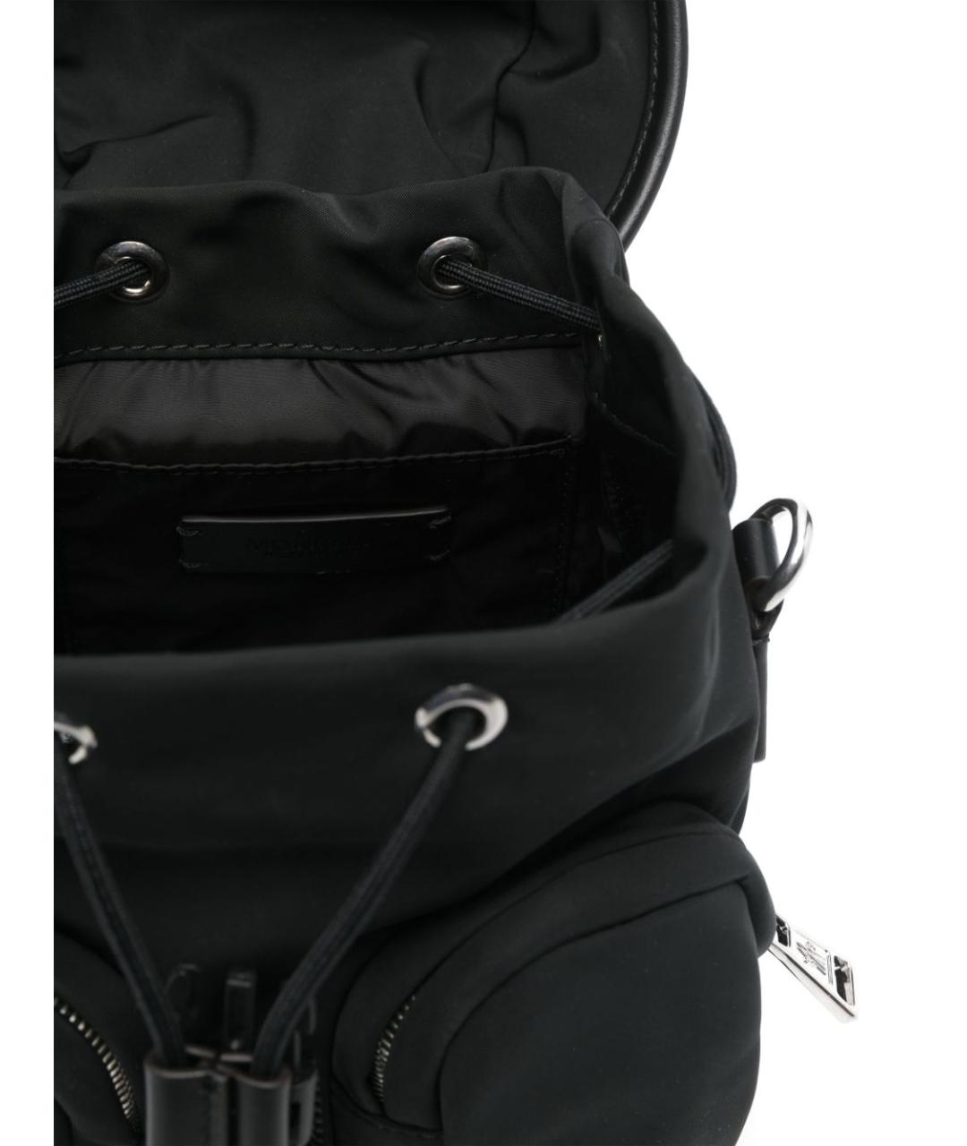MONCLER Черная тканевая сумка через плечо, фото 4