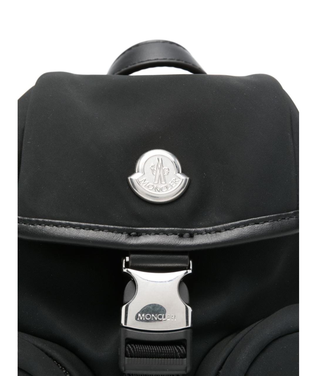 MONCLER Черная тканевая сумка через плечо, фото 3