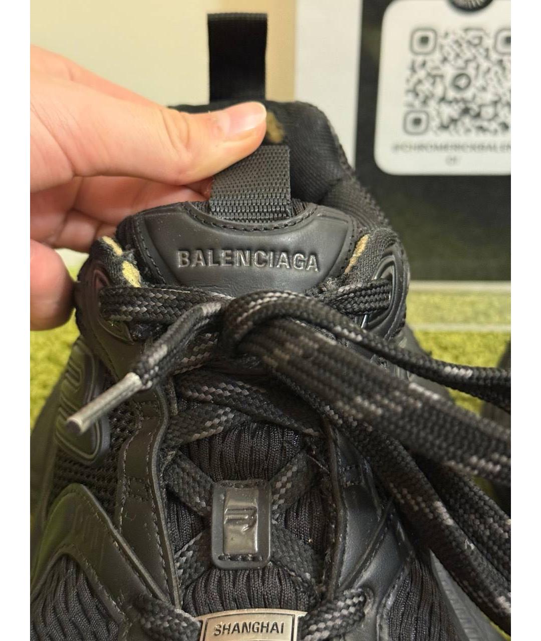 BALENCIAGA Черные кроссовки, фото 3