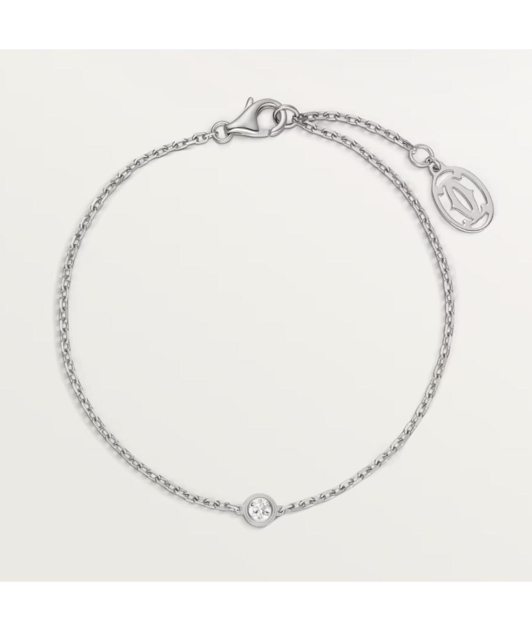 CARTIER Серебрянный браслет из белого золота, фото 3