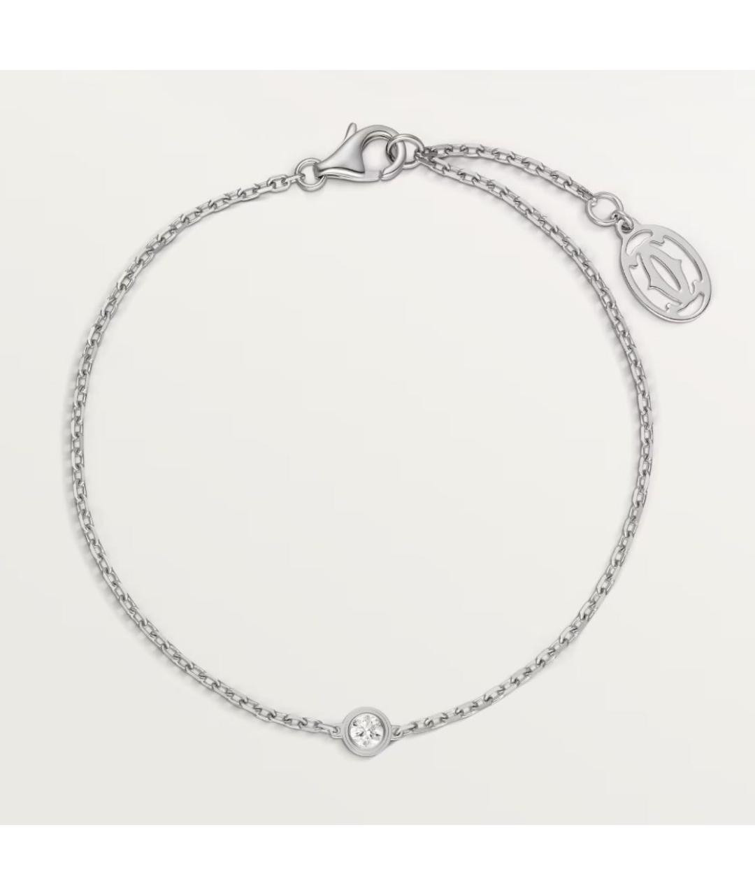 CARTIER Серебрянный браслет из белого золота, фото 2