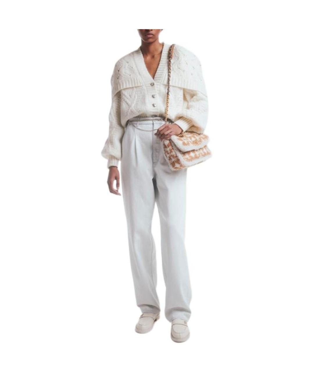 CHANEL Белый шерстяной кардиган, фото 4