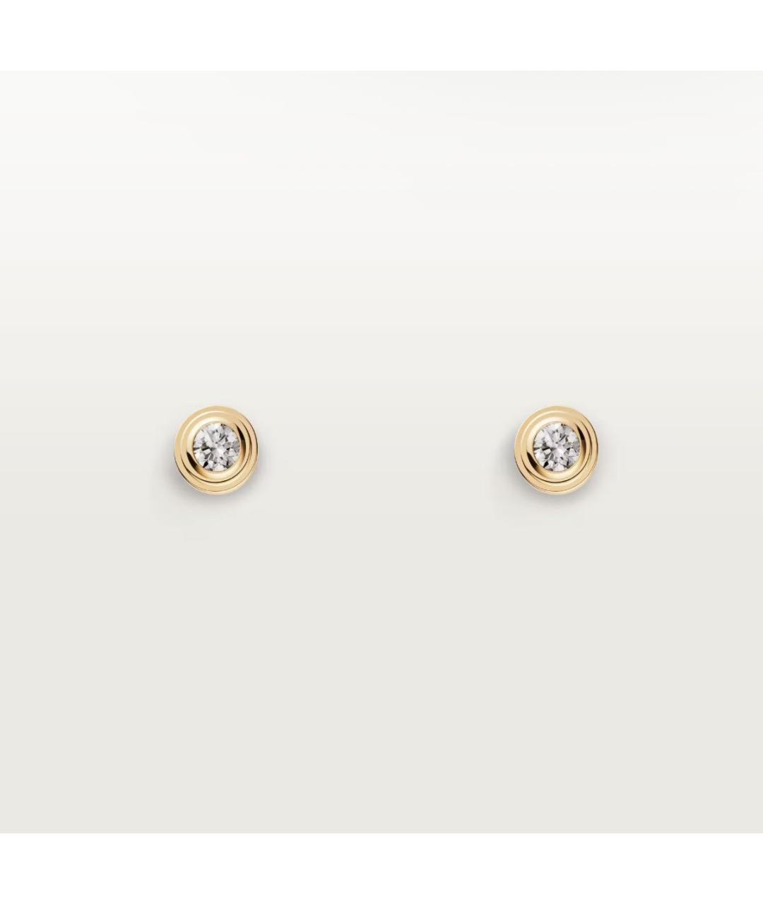 CARTIER Золотые серьги из желтого золота, фото 3