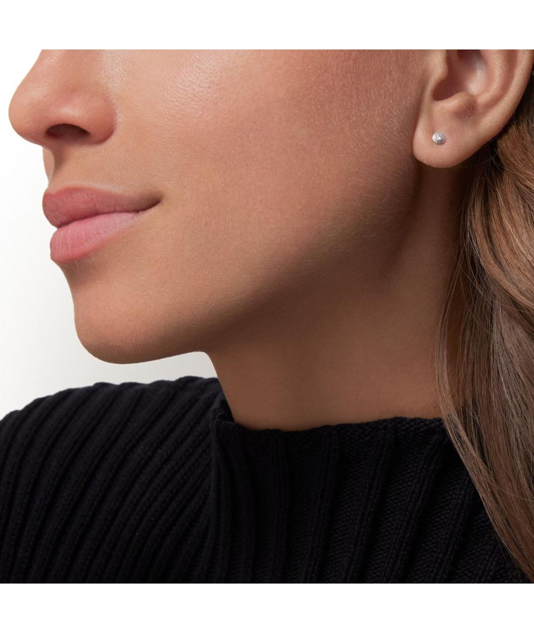 CARTIER Серебряные серьги из белого золота, фото 2