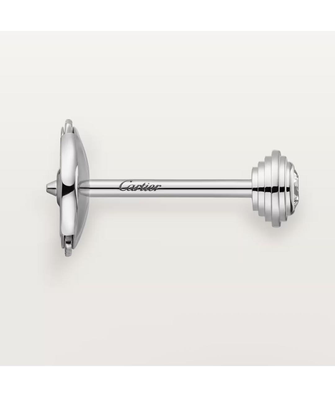 CARTIER Серебряные серьги из белого золота, фото 3