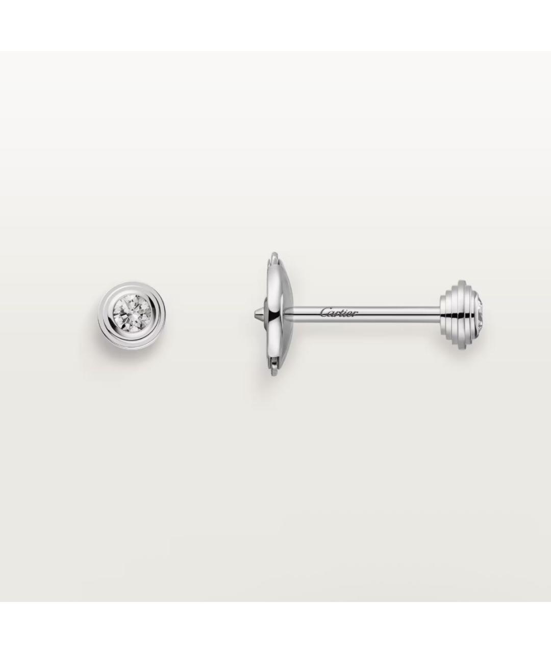 CARTIER Серебряные серьги из белого золота, фото 4