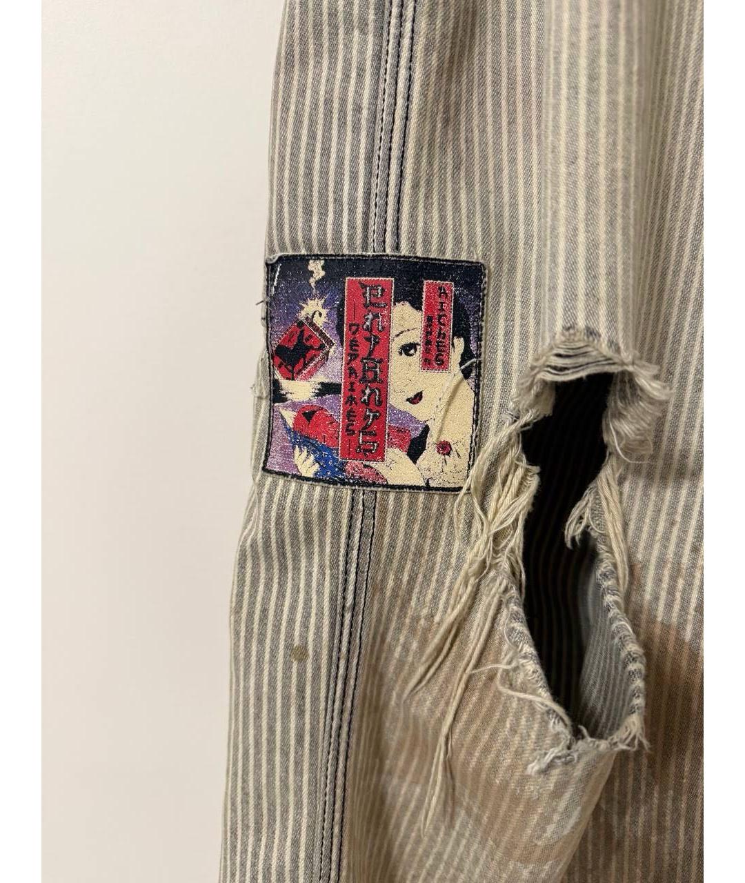 Enfants Riches Déprimés Бежевые хлопковые прямые джинсы, фото 4