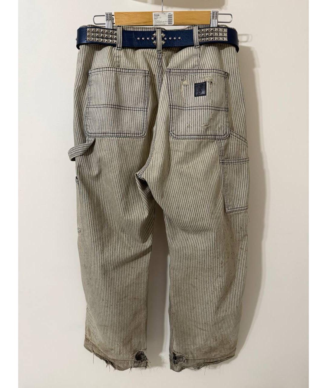 Enfants Riches Déprimés Бежевые хлопковые прямые джинсы, фото 2