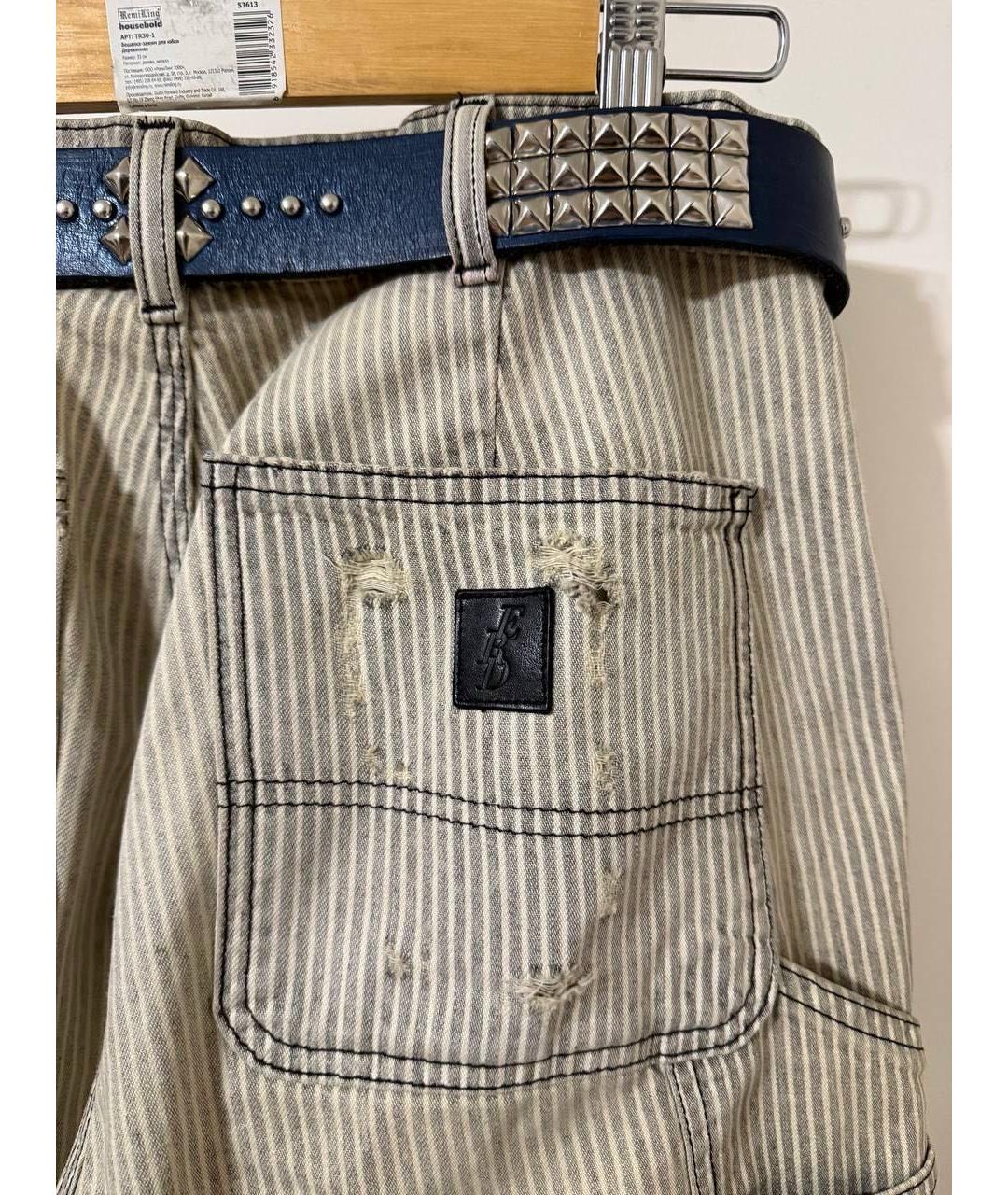 Enfants Riches Déprimés Бежевые хлопковые прямые джинсы, фото 5