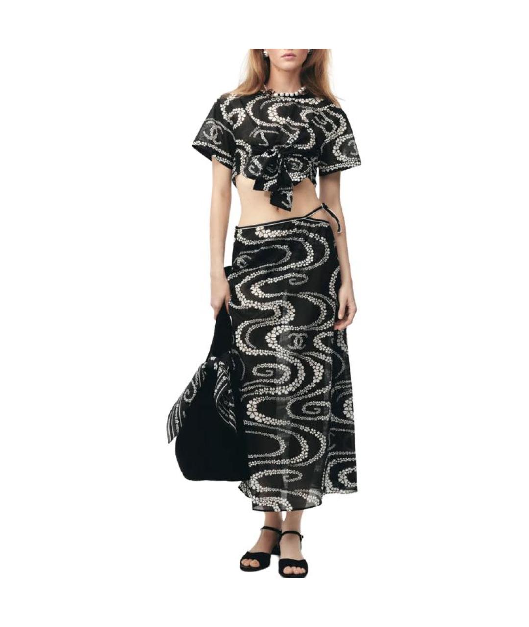CHANEL Черная футболка, фото 4