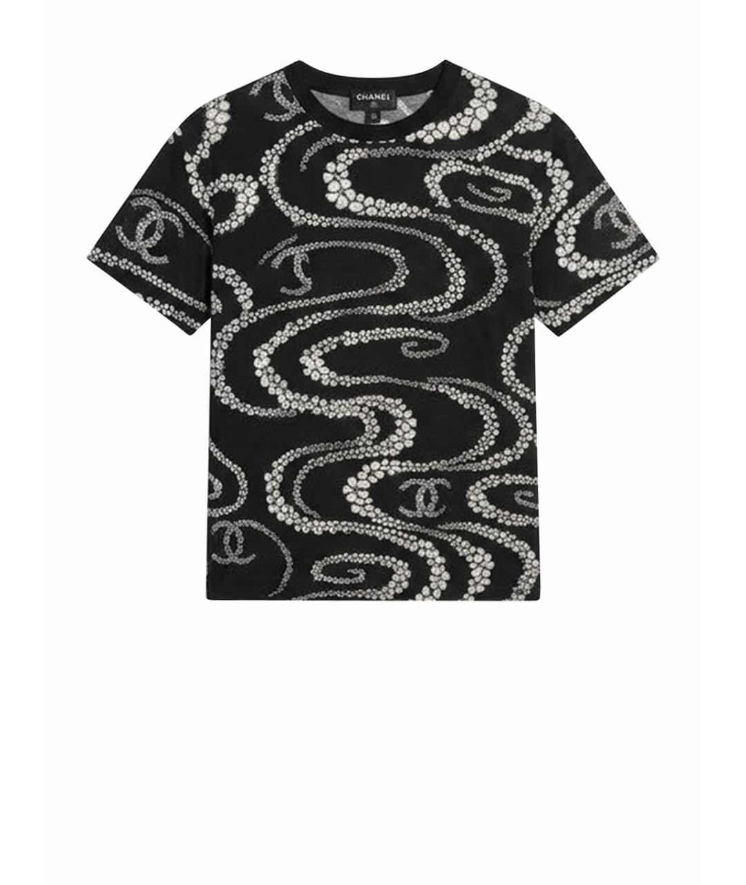 CHANEL Черная футболка, фото 1