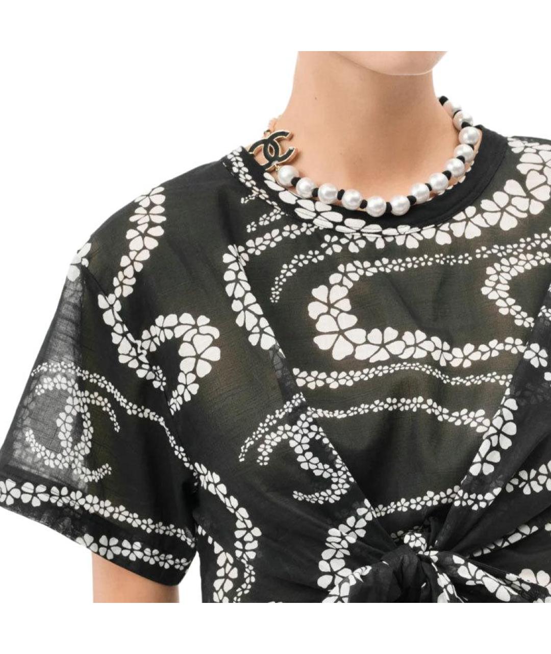 CHANEL Черная футболка, фото 3