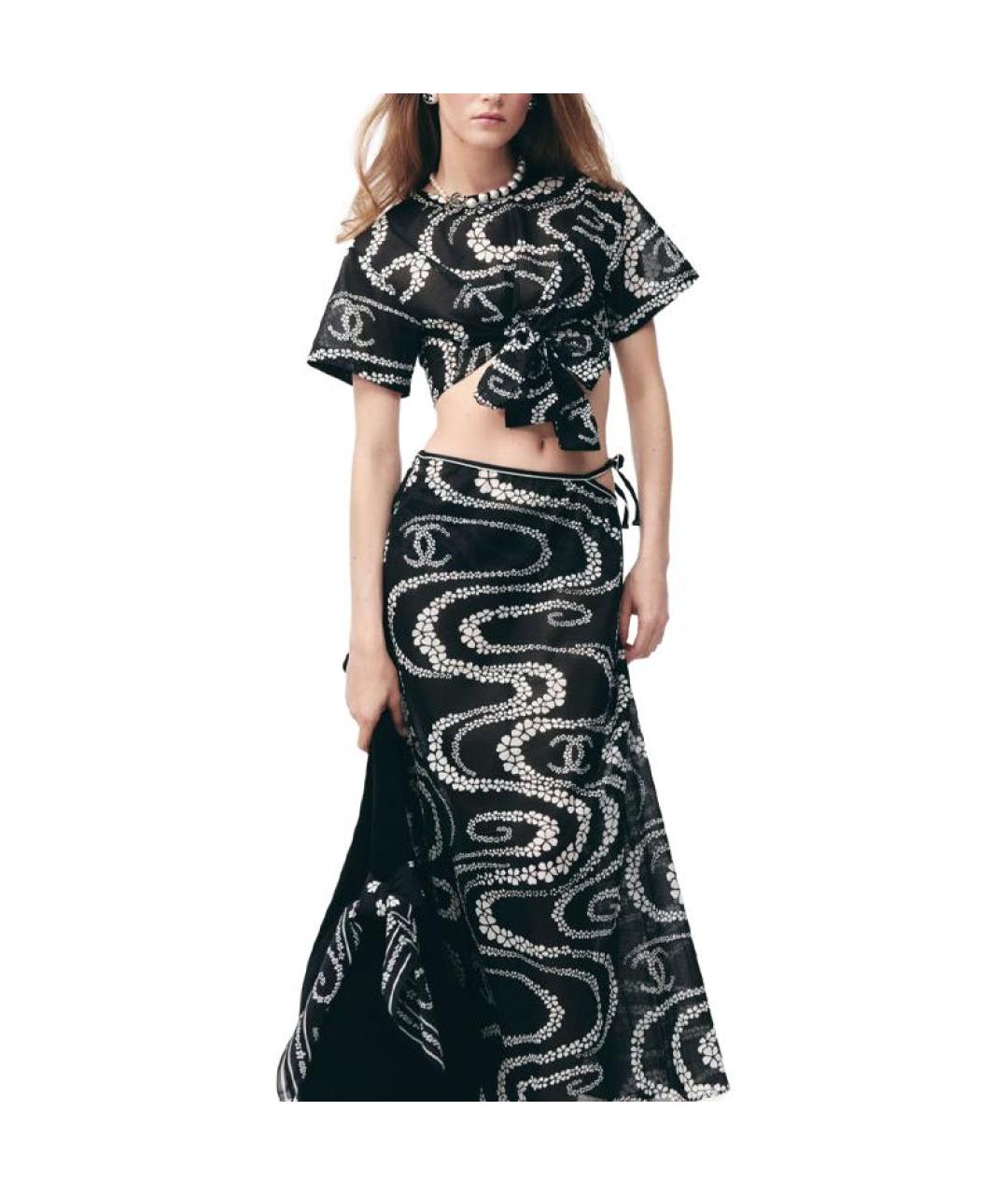 CHANEL Черная футболка, фото 2