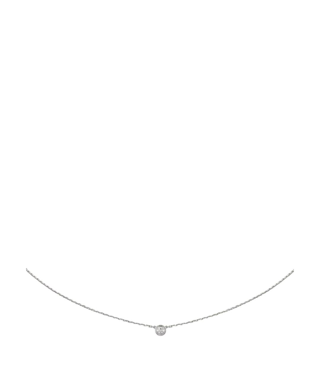 CARTIER Серебряное колье из белого золота, фото 1
