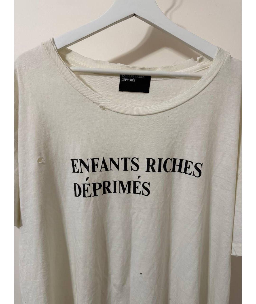 Enfants Riches Déprimés Белая хлопковая футболка, фото 3