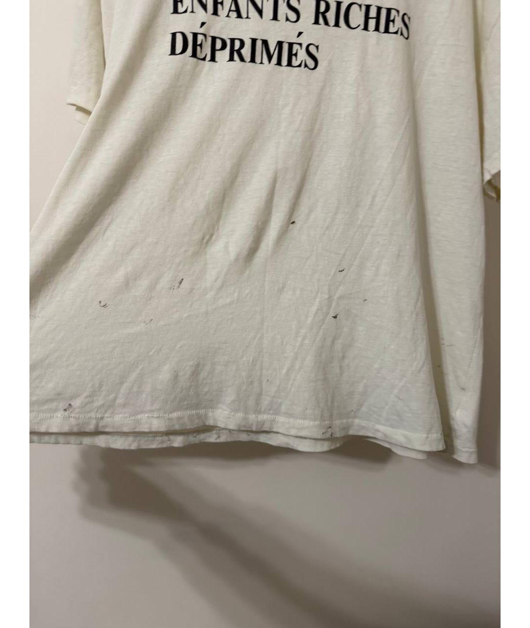 Enfants Riches Déprimés Белая хлопковая футболка, фото 4