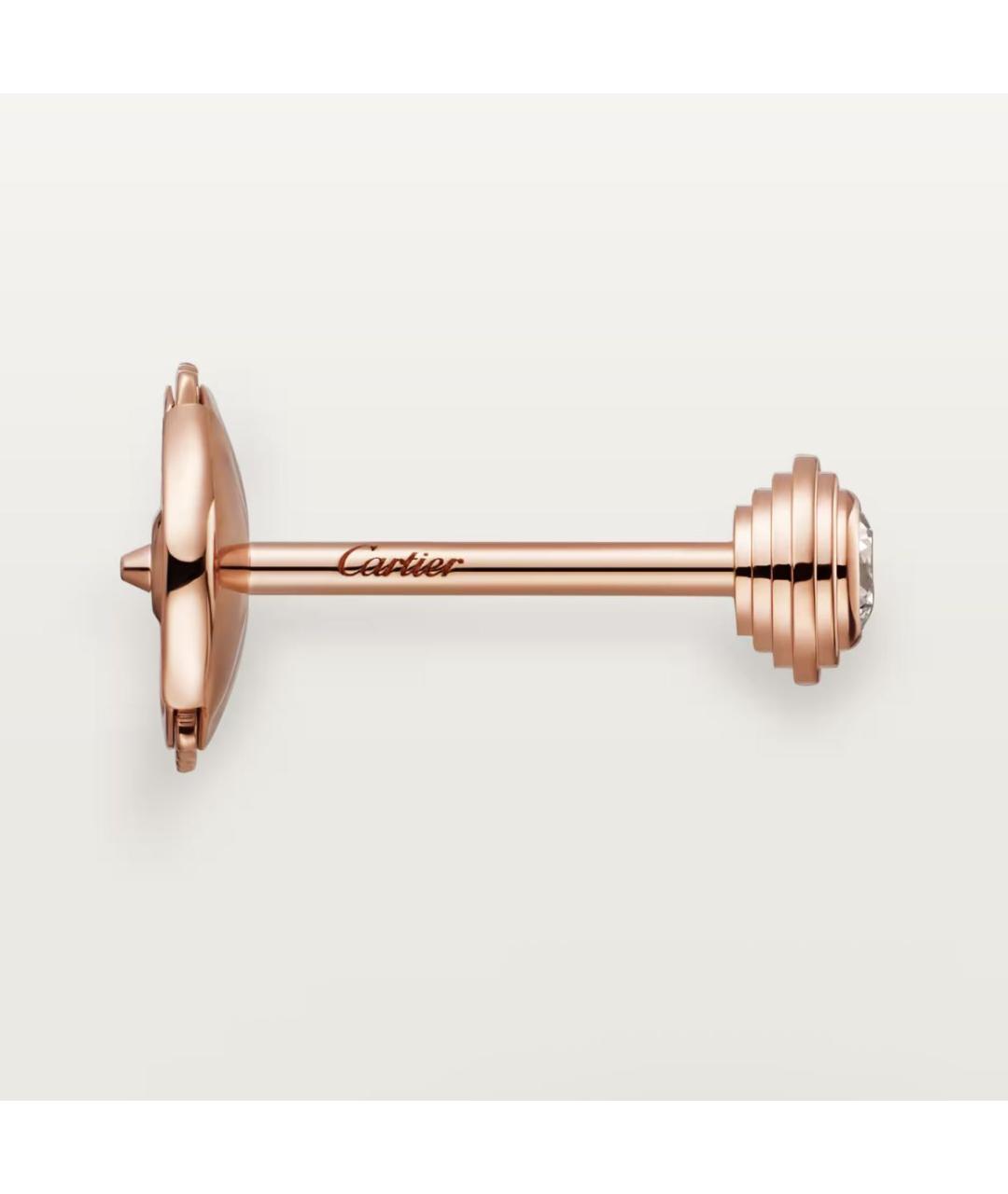 CARTIER Золотые серьги из розового золота, фото 3