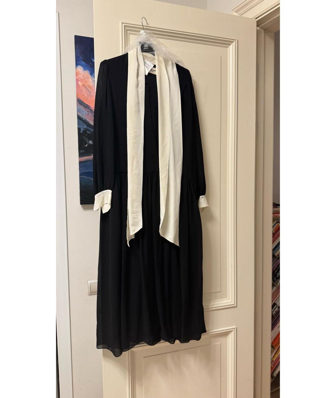 CELINE Черное повседневное платье, фото 6