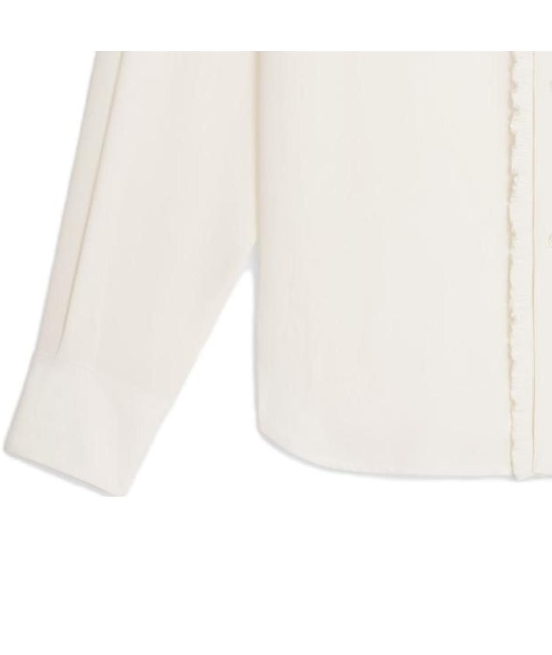 CELINE Бежевая хлопковая рубашка, фото 5