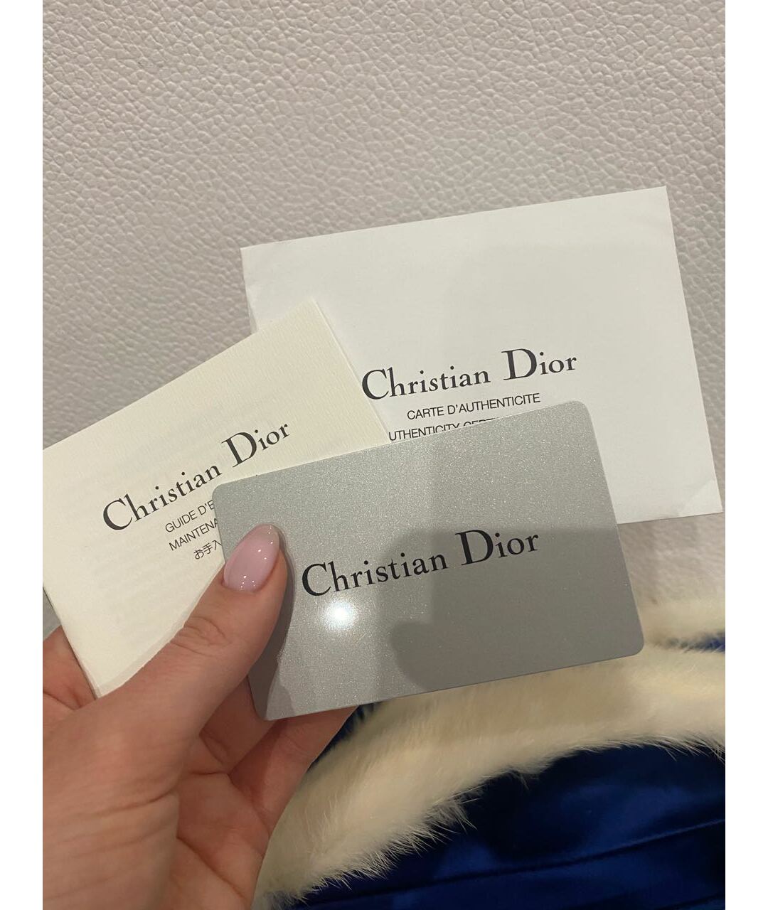 CHRISTIAN DIOR Темно-синяя сумка с короткими ручками, фото 6