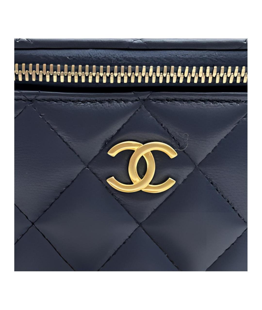 CHANEL Черная кожаная сумка через плечо, фото 2